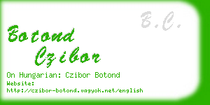 botond czibor business card
